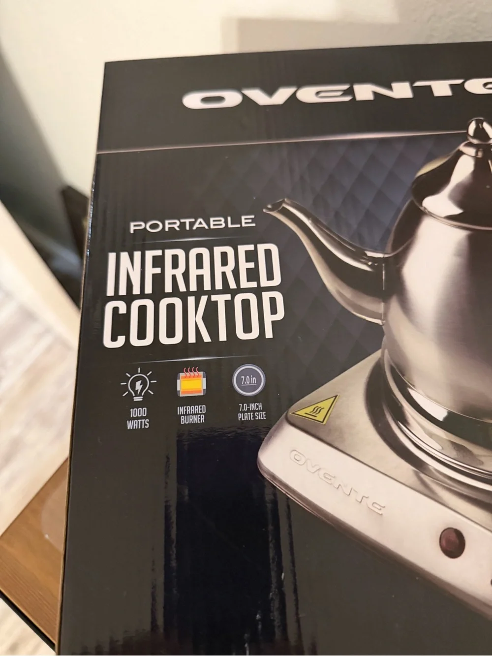 Ovente Portable Infrared Cooktop in Silver